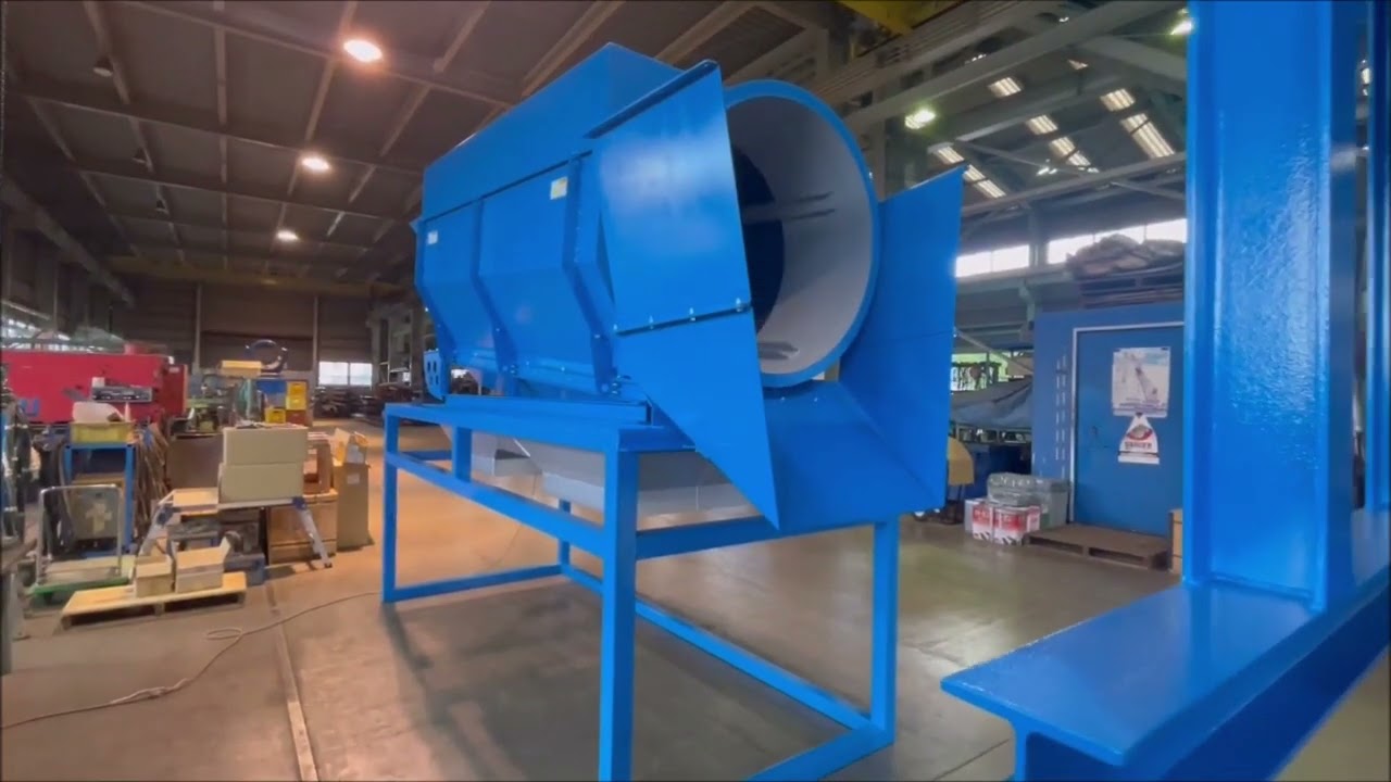 トロンメル　試運転中　北陽實業株式会社　（ほくようじつぎょう）　長野県　伊那市