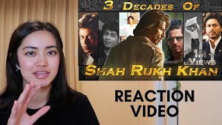 Japanese-Indian Reacts: SRK Tribute | 3 Decades of SRK Tribute to the Legend of Cinema