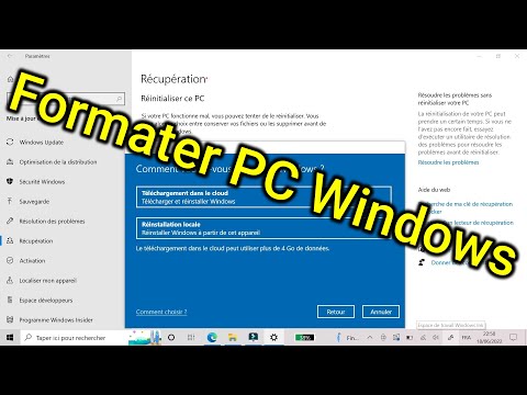 Vidéo: Comment formater mon PC ?