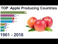 Top Apple producing countries 1960 - 2018 ||Apple export