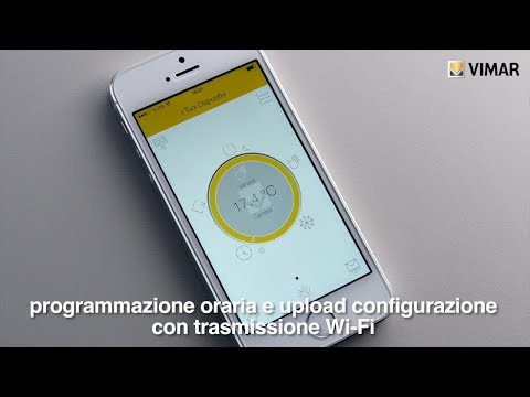 App By-clima: programmazione e controllo del termostato touch screen Wi-Fi by Vimar