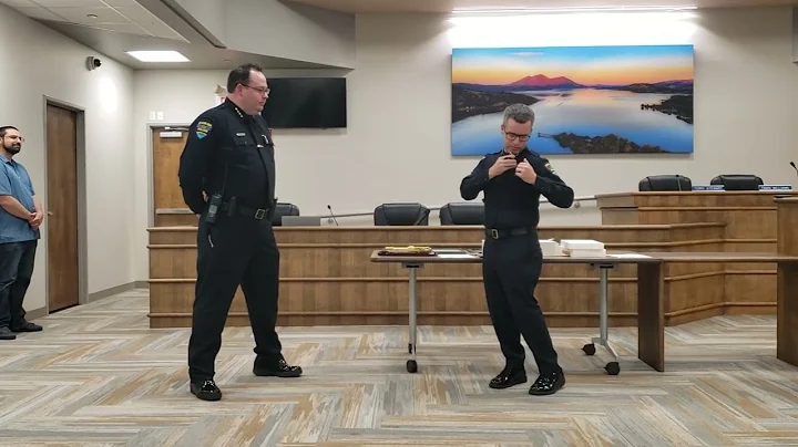 121922 Acting Police Chief Tim Hobbs swearing-in