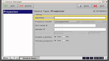 How to set up the Device Manager on a Doremi Digital Cinema Server