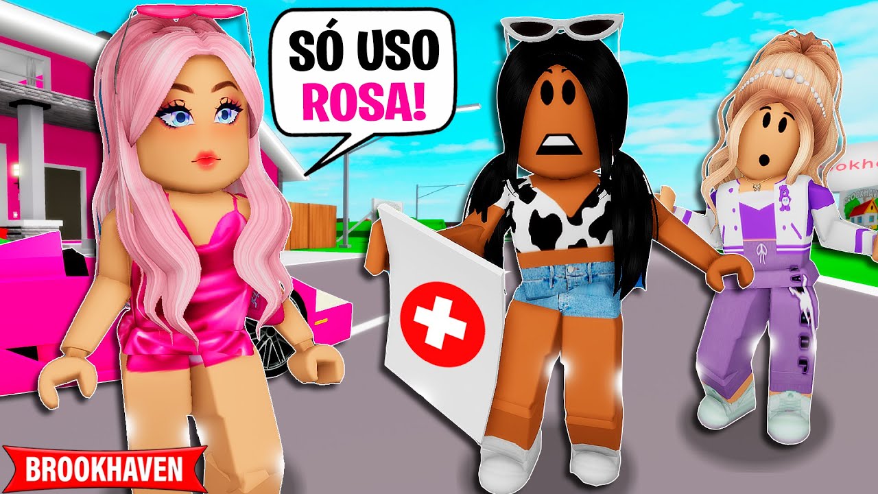 A menina QUE NÃO USAVA ROSA escondia um SEGREDO  Historinhas Brookhaven  Roblox Bibi e Lud 