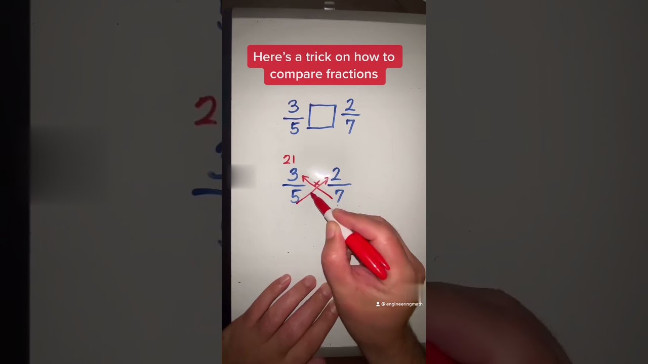 Compare Which Fraction Is Bigger Or Smaller Shorts