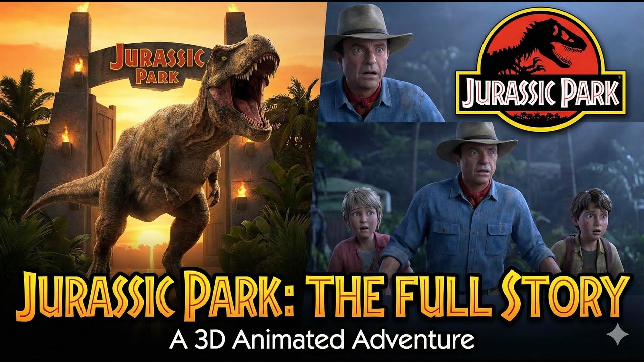 Jurassic Park Story in Urdu | Dinosaurs, Chaos & Survival 🦖🔥