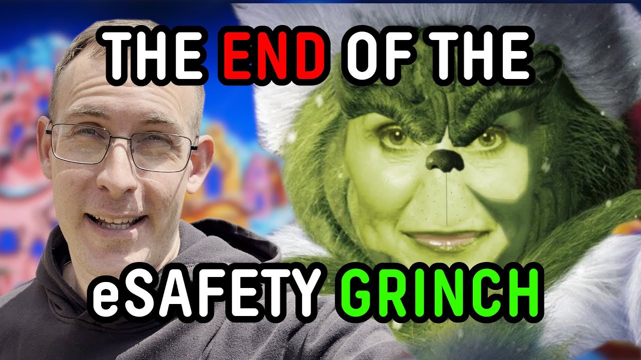 The END of the eSafety GRINCH #freespeech #libertarian