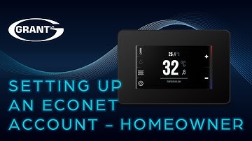Grant Aerona Smart Controller - Setting Up an ecoNET Account for Homeowners