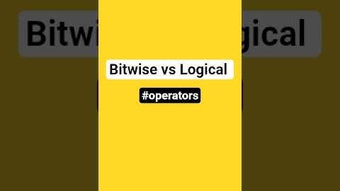 Bitwise Vs Logical and operator (operators) #python #coding #challenge