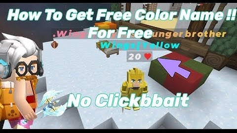 How To Get Color Name In BlockmanGO for Free !! Without Gcubes 😱(No Clickbait) 100%work Trick