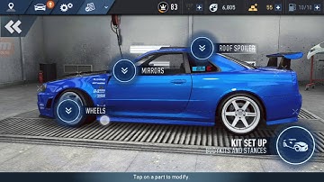 NFS No Limits: Nissan Skyline GT-R BNR34 Customization!