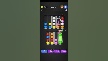 Block Sort Puzzle Level 45 Walkthrough Solution iOS/Android