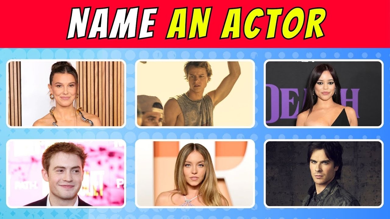NAME AN ACTOR OR ACTRESS - TV SHOWS EDITION (2025) | QUIZ WAVEZ