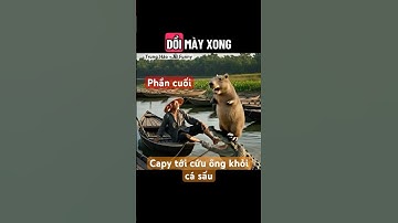 Capy tới cứu ông lão khỏi cá sấu (phần cuối ) #ai #haihuoc #funny #veo3 #capybara