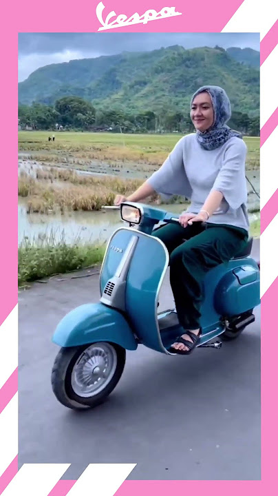 damage cewek kalo udah naik vespa 😍 🥰 #shorts #fyp #viral #cantik