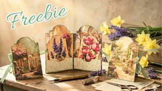Freebie Junk Journal Folio Tutorial: Make the Conservatory Keeper (Botanical Secrets Collection)