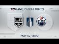 NHL Game 7 Highlights | Kings vs. Oilers - May 14, 2022