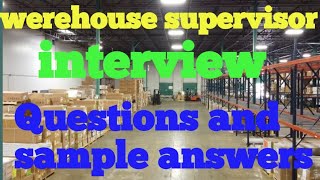 how to answer a warehouse supervisor interview questions ❓ prepare for the interview @NASARTALK