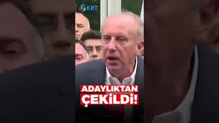 Muharrem İnce'nin adaylıktan çekilme anı! #shorts