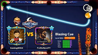 Majestic Trickshots in Starry Night 9 Ball w Pro8bp - 21 Wins w Blazing Cue Level Max - GamingWithK screenshot 4