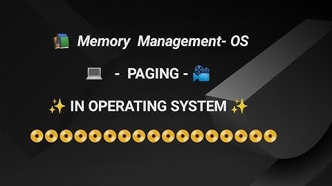 Paging in Computer Operating System || Memory Management Technique || Paging Animated Video Story ||