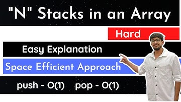 N stacks in an array | Hindi
