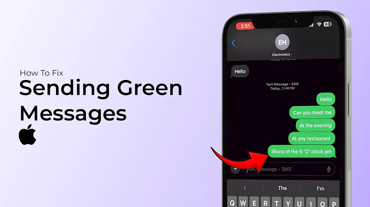 How to Fix iPhone Sending Green Messages?