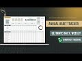Master Your Habits with the Annual Habit Tracker | Step-by-Step Tutorial in Google Sheets & Excel