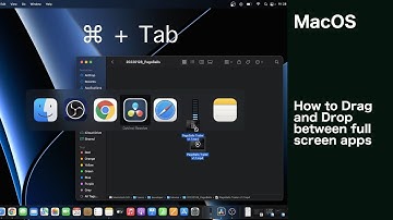 MacOS: How to Drag and Drop between full screen apps