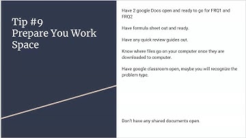 10 Tips for the 2020 AP Statistics Exam