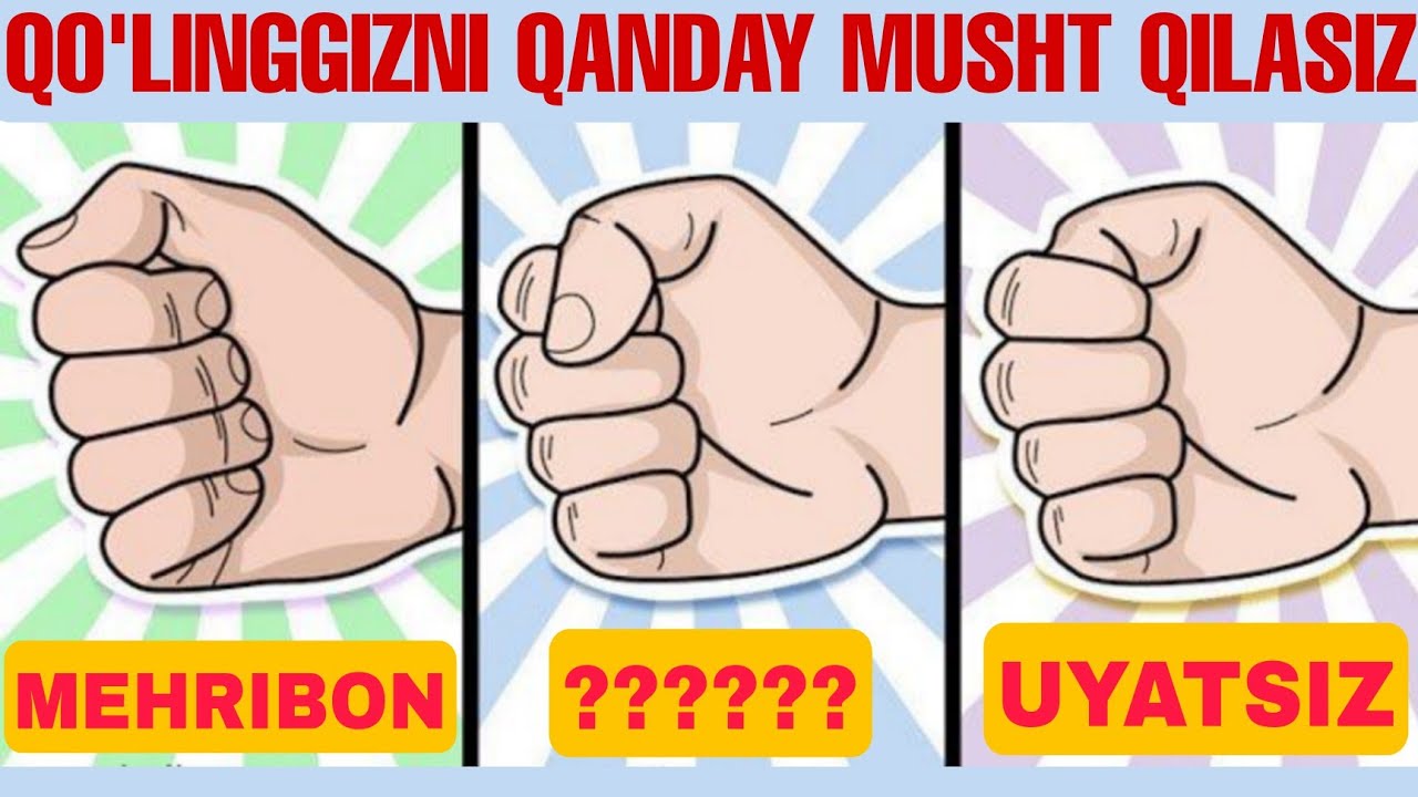 Musht Rasmi Qo'linggizni qanday musht qilasiz Kimlikinggizni aytaman - YouTube