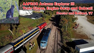 Aaprco Autumn Explorer Iii Train - October 5, 2022 - Proctor And Rutland Vt. And A Bobcat