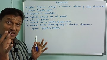 FrozenSet in Python | Set and Frozenset | Set Data Type in Python | Python Programming | in Telugu