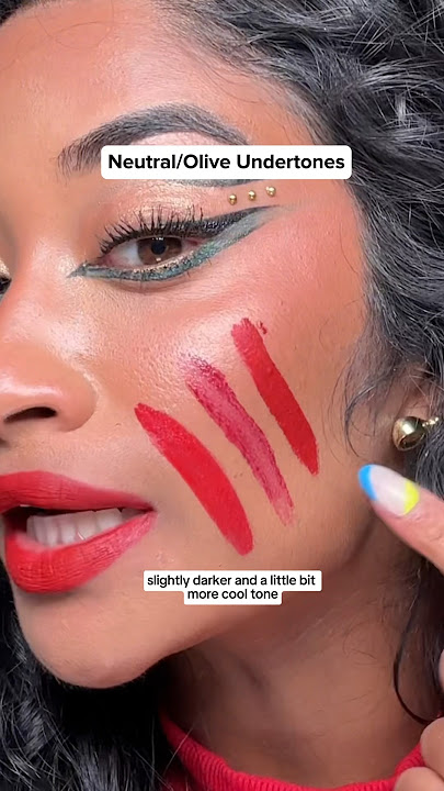 Try this red lip color theory hack for the holidays‼️🫶🏽 These are linked in my LTK in my bio💄
