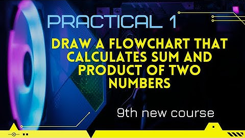 9th | Practical - 1 | Sum & Product of Two Numbers | Flowchart & Algorithm