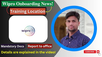 Wipro training location update | Mandatory Docs & Report to office | Wipro Onboarding Update 🔥👍