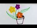 How to draw a flowerpot  tamilnewart