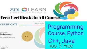 Sololearn Free Certificate Courses & Free Training | Free Programming Courses Python,C++, #vntech