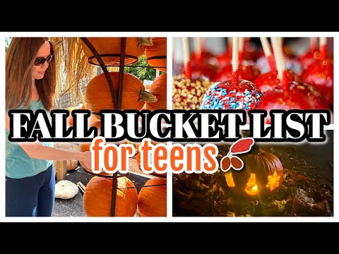 UNIQUE FALL ACTIVITIES TO DO WITH TEENS | FALL BUCKET LIST IDEAS | AUTUMN ACTIVITIES FOR KIDS/TEENS