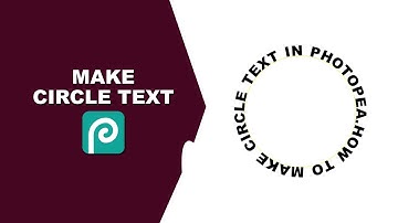 How to circle text in Photopea