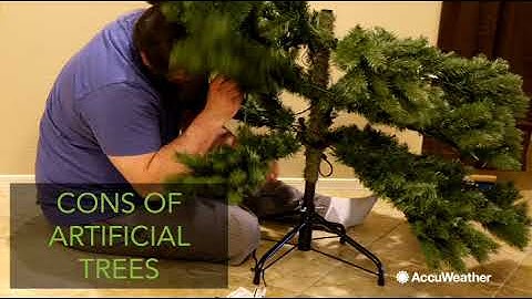 Artificial vs real Christmas trees