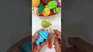 satisfying cutting fruit and fish | memotong ikan kayu