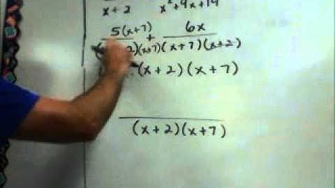 Adding and Subtracting Rational Expressions (Video #4)
