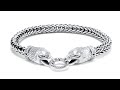 Silver EAGLE Bracelet | Classic foxtail bracelet | dynamisjewelry.com