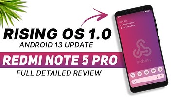 RisingOS 1.0 For Redmi Note 5 Pro - Android 13 - Bugs And Features - Full Detailed Review
