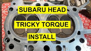 Cylinder Head Install On Subaru FB FA 2.5L Engine 2011 & Up - Tricky Torque Procedure