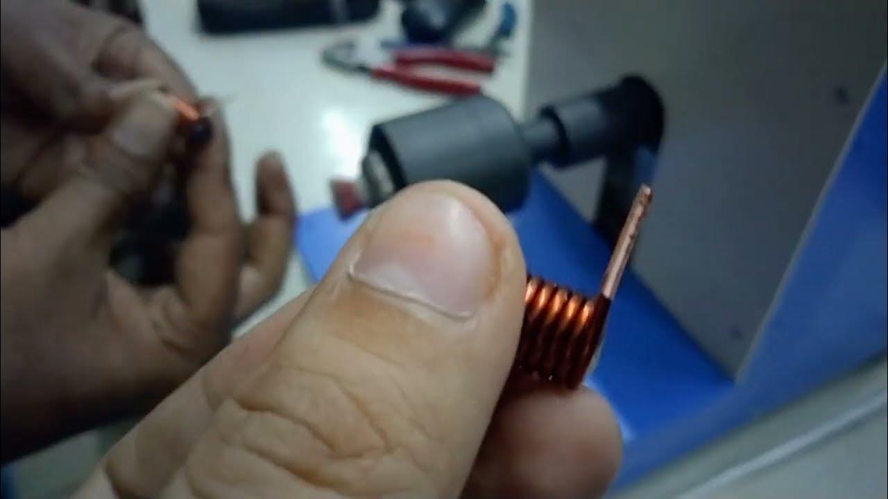 How to remove Enamel polish from Copper wire of Chock Coil Inductor