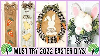 MUST TRY EASTER 2022 DOLLAR TREE DIYS | EASTER 2022 DIY IDEAS | BUDGET FRIENDLY