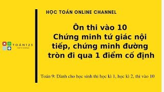 Toán 9: Chứng minh tứ giác nội tiếp