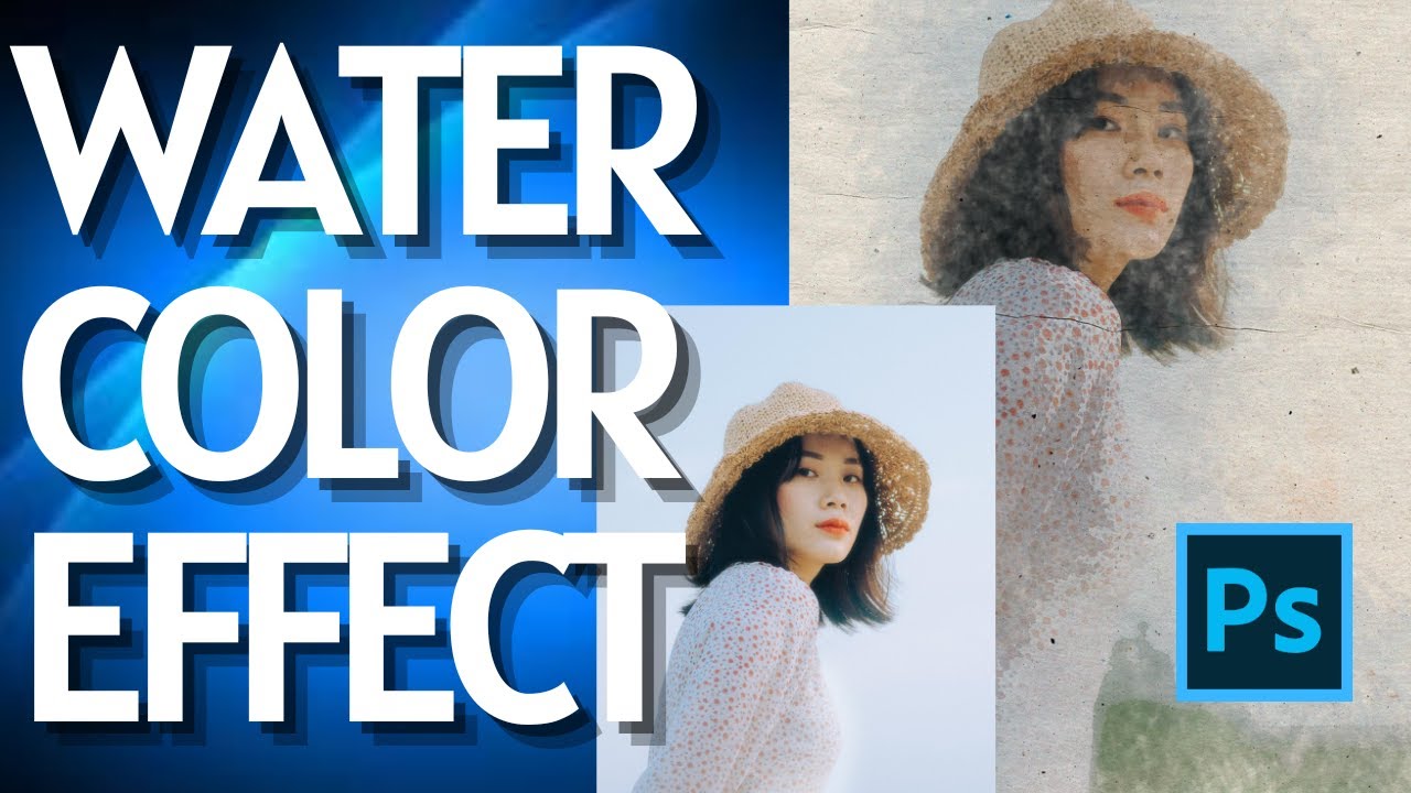 How to Create a Watercolor Painting Effect in Photoshop - YouTube